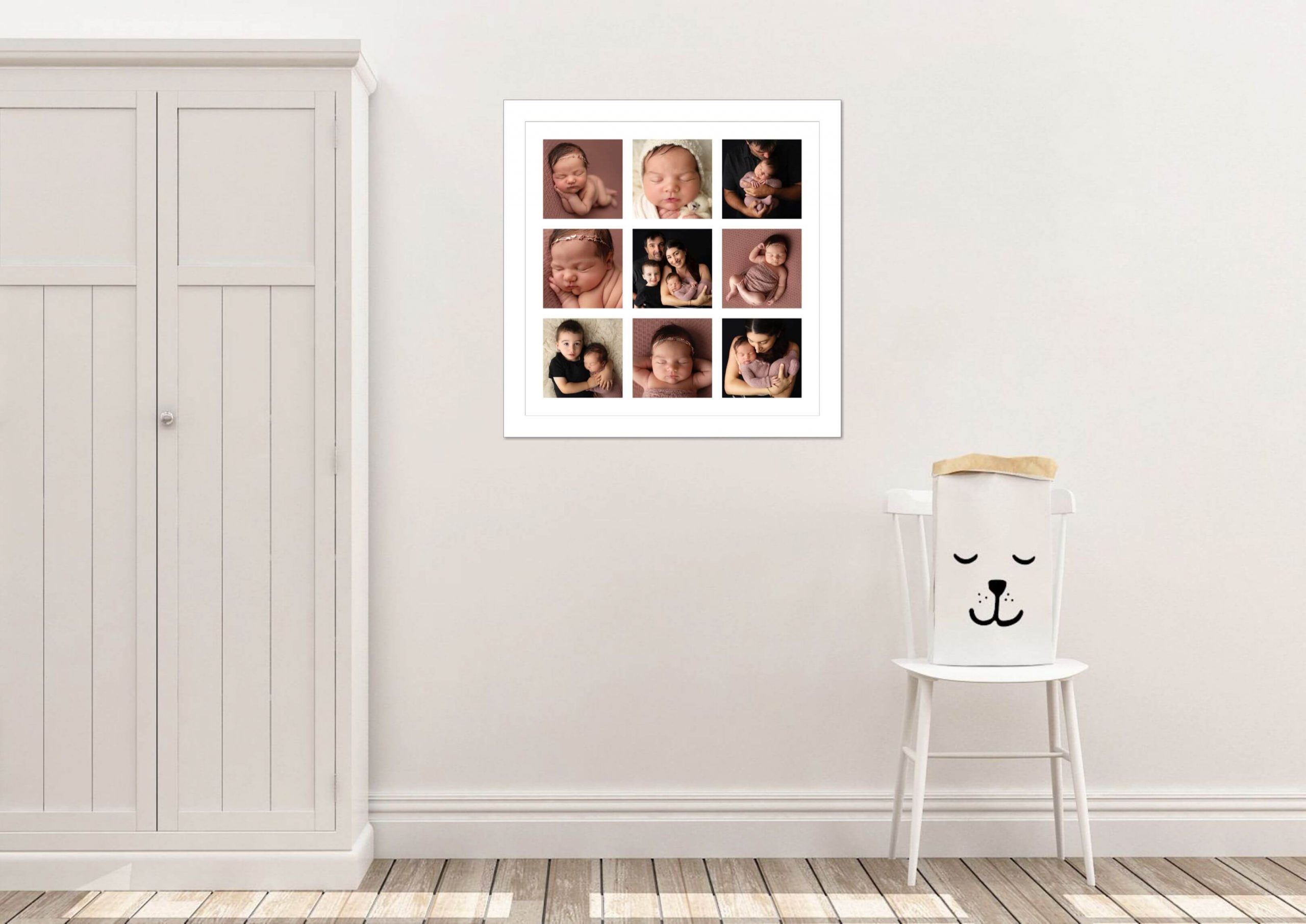 Newborn Photography Sunshine Coast | 9 photos in a frame
